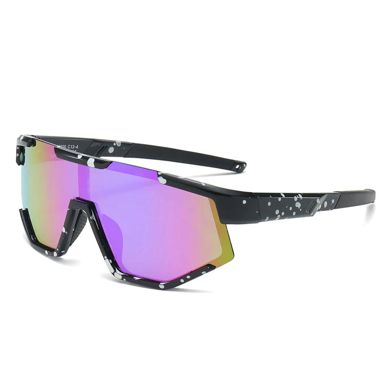 Kids Eco Silicone Sport Sunglasses, UV400 Polarized Wrap Around Sun Goggles for Boys Girls, Lightweight Anti-Impact Eyewear