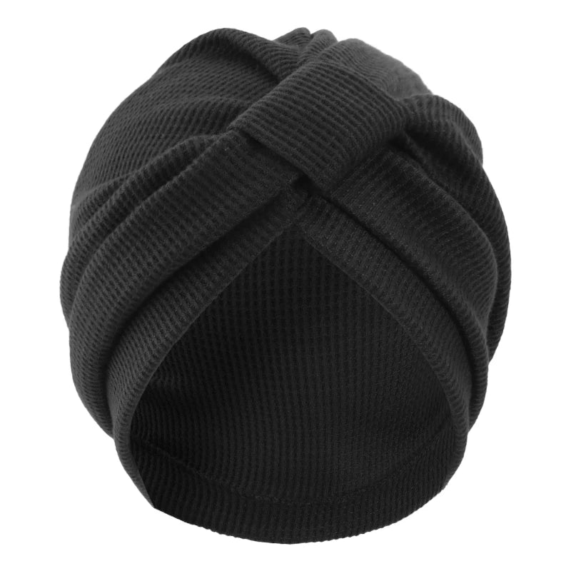 Women's headscarf hat breathable cotton thick waffle square headscarf hat Indian hat ethnic headscarf