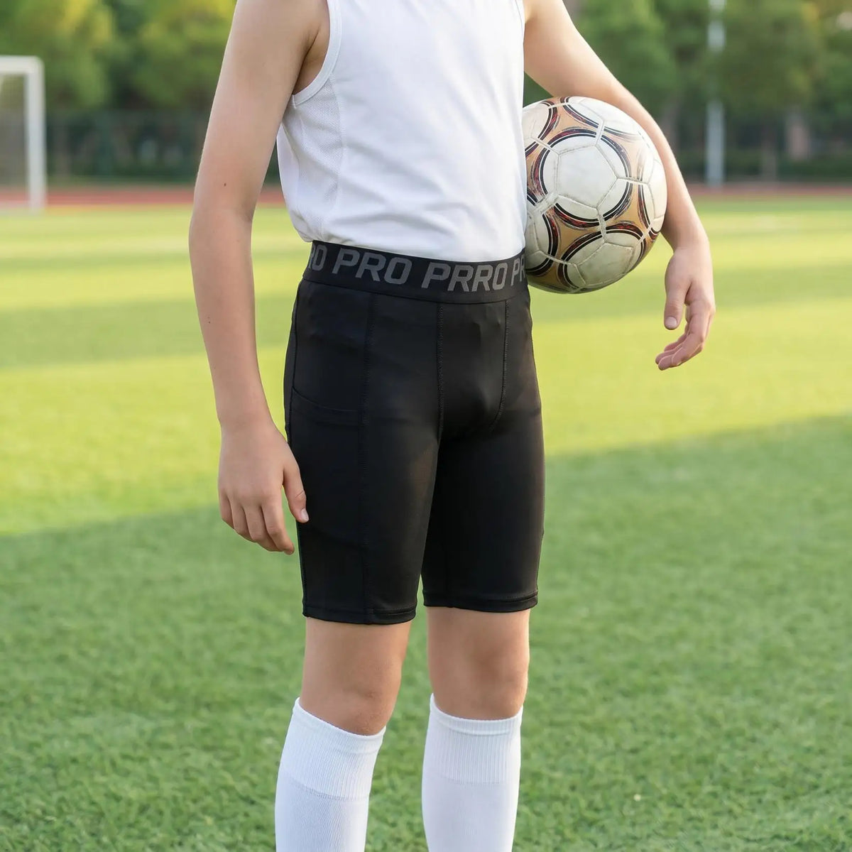 Youth Boys Compression Shorts Athletic Sports Performance Boxer Briefs Active Kids Running Underwear Comfortable Innerwear