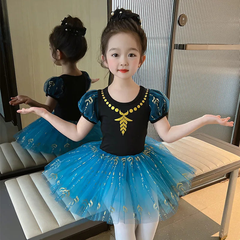 Kids Ballet Dress Children Cosplay Princess Dresses Girls Tulle Clothes Halloween Carnival Party Performance Dance Tutu Skirts