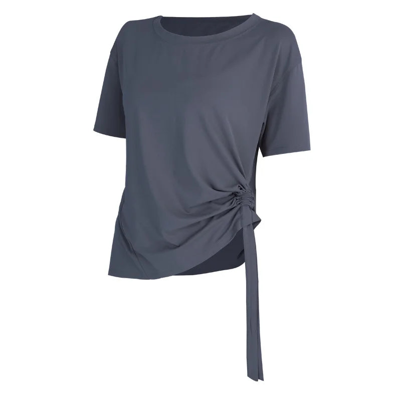 Sports Blouses Woman Dance Sports Practice Clothes Loose Fit Top for Fitness Female Short Sleeve Tee Training T-shirt for Women