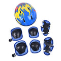 Children's Sports Bicycle Helmet Riding Balance Sliding Bike Hat Protective Set 7-piece Equipment