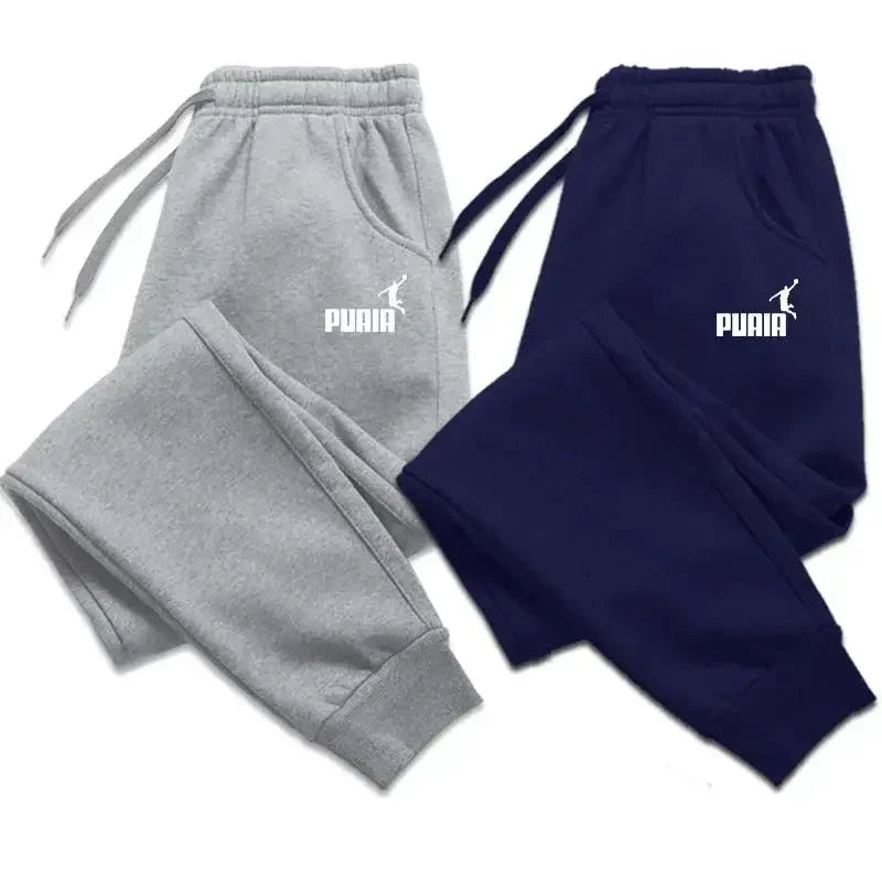 2026 Men's Trousers for Autumn and Winter, Men's Casual Pants, Fashionable Soft Sportswear Pants, Jogging Sports Logo Print