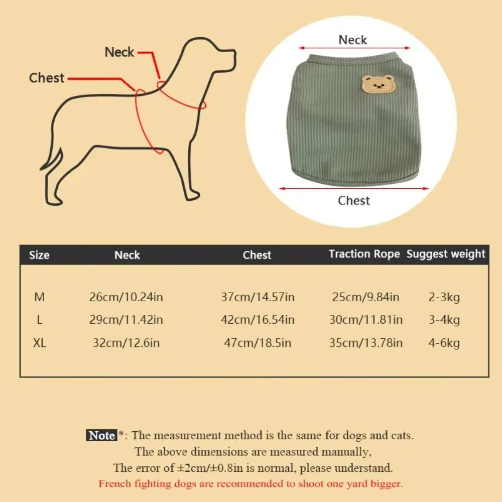 Cute Waffle Dog Clothes Breathable Thin Dog Vest Sweat-absorbent Solid Color Pet Cat Clothing