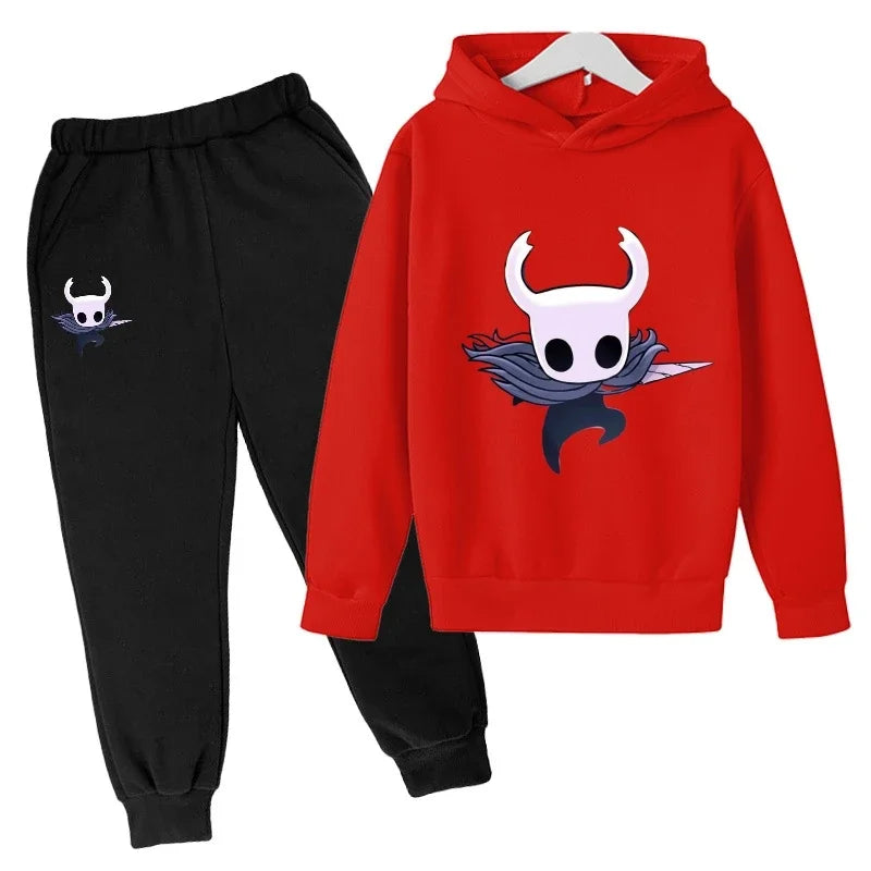 children Fashion New Popular Hot game Hollow Knight kids Hoodies  Personality Anime Hoodie Harajuku Sweatshirts boy hoodie sets