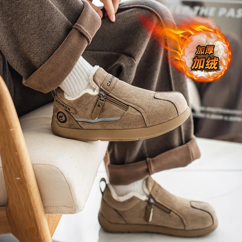 Men boots New Winter Slippers Warm Men Shoes Waterproof Non-Slip Plush Sneakers Male tenis shoes Boots Men Sneakers Winter boots