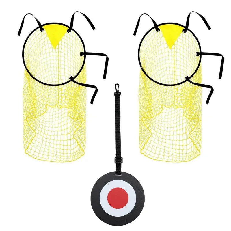 1/2pcs Soccer Training Shooting Net Equipment Football Youth Free Kick Practice Shooting Soccer Topshot Training Target Net Goal