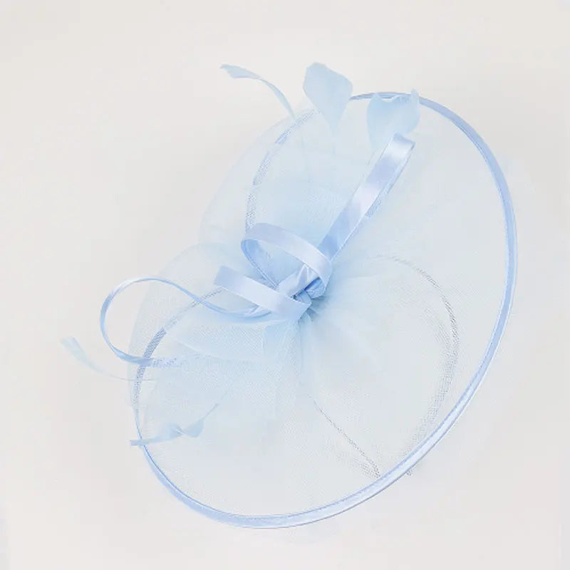 Fascinators Hats For Women Tea Party Hats 1950s Kentucky Derby Hats Feather Hair Clip For Bride Wedding Party Mesh Headband