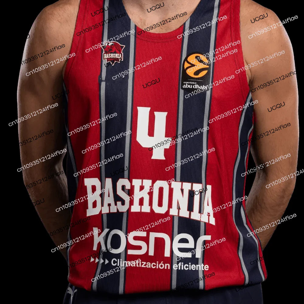 2026 Spain Baskonia Men's Basketball Jersey Adult Basketball Sportswear Special Fan Basketball Jersey Kit Kids Basketball Vest