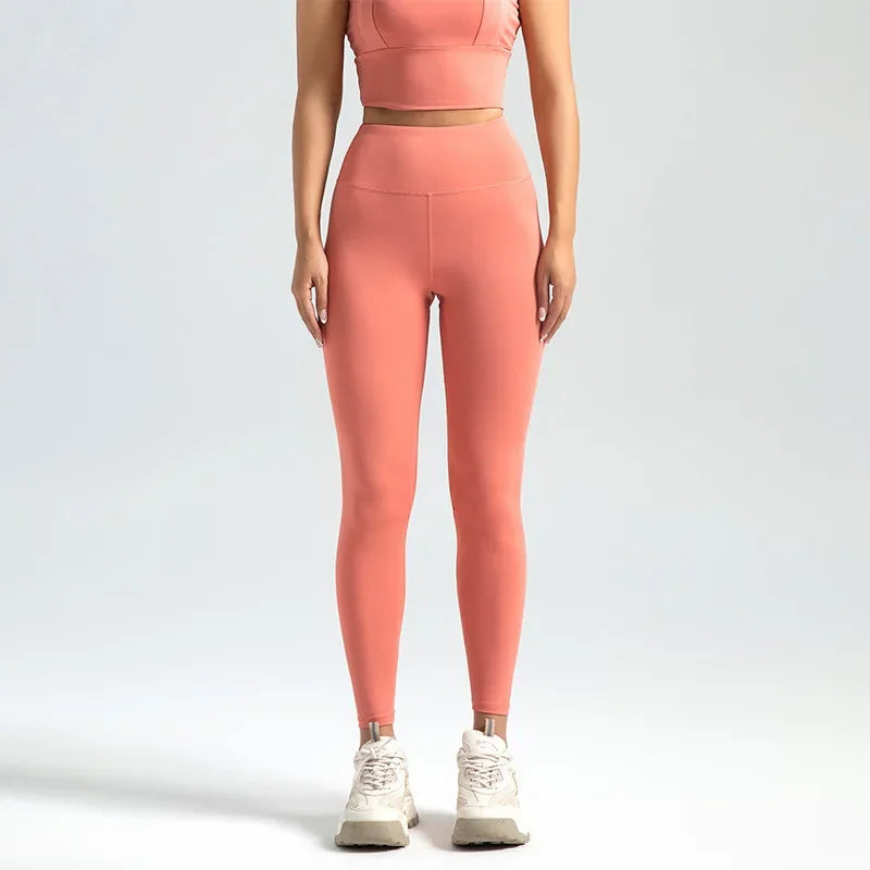 2025 New Sport Leggings for Women High Waist Yoga Leggings Soft Breathable Sports Tights Leggings Fitness Gym Elastic Pants Y2K
