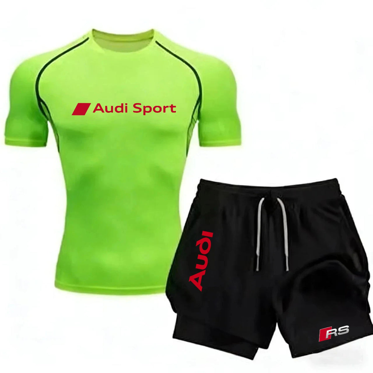Men's Tight Sports Outfit Suit - Quick-Drying Sports Clothing - Fitness Running - Gym Fashion Sports Outfit - Training Sports Ou
