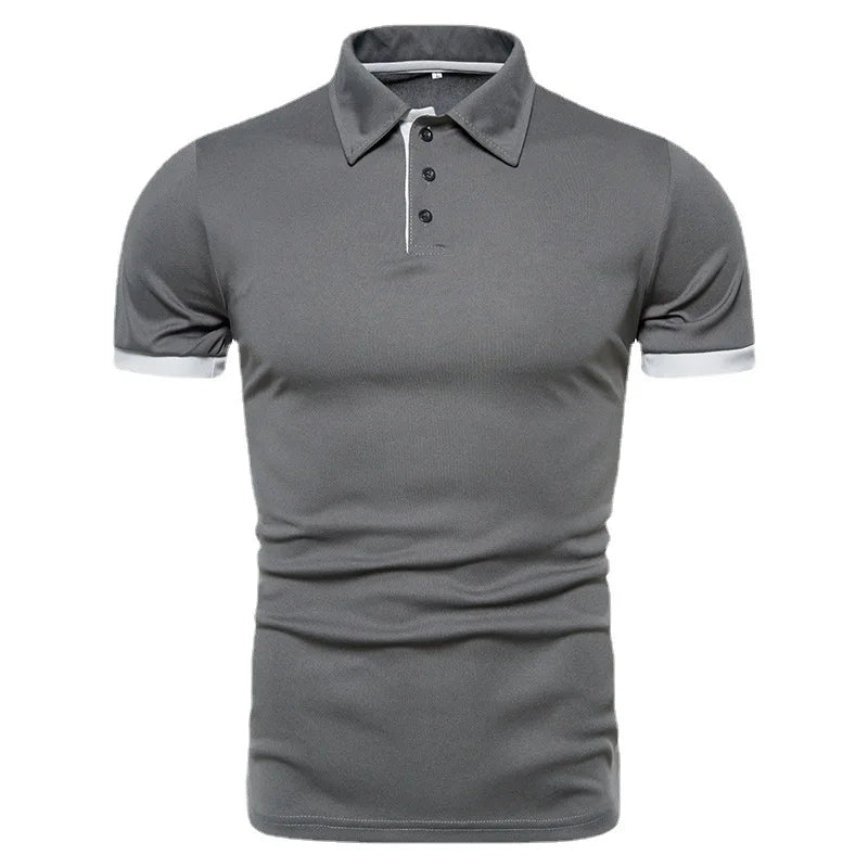 2026 New Mens Polo Shirts Solid Color Short Sleeve Men Polo Shirt Leisure Lapel Man Polo Shirt For Male Tops Shirts