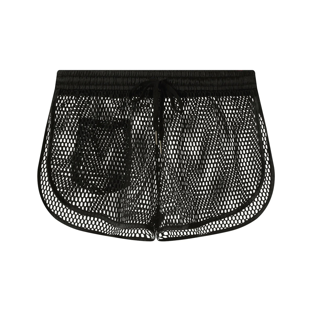 Man Sports Shorts Fitness Gyms Boxers Workout Breathable Mesh Net Quick Dry Beach Short Pants Men Sportswear