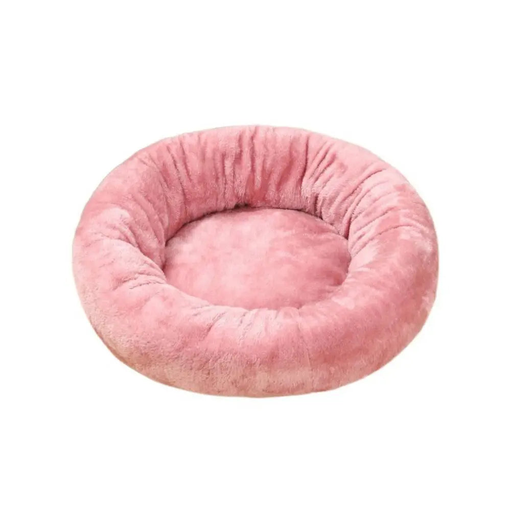 Pet Bed Comfortable Donut Round Dog Kennel Soft Washable Dog Cat Cushion Bed Warm Puppy Kitten House