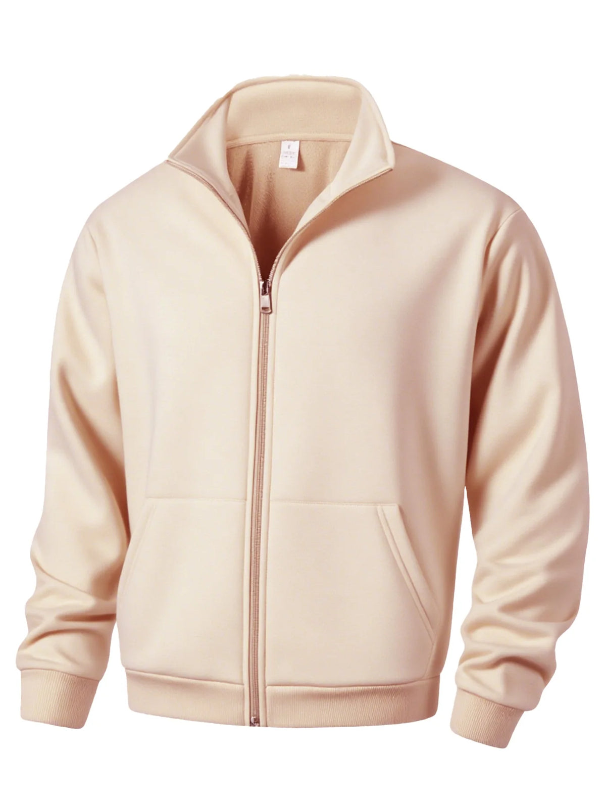 Autumn Men Sweatshirts Long Sleeve Jacket Zip Up Closure Jacket Male Outdoor Sports Slim Fit Windproof Coat Male Clothing