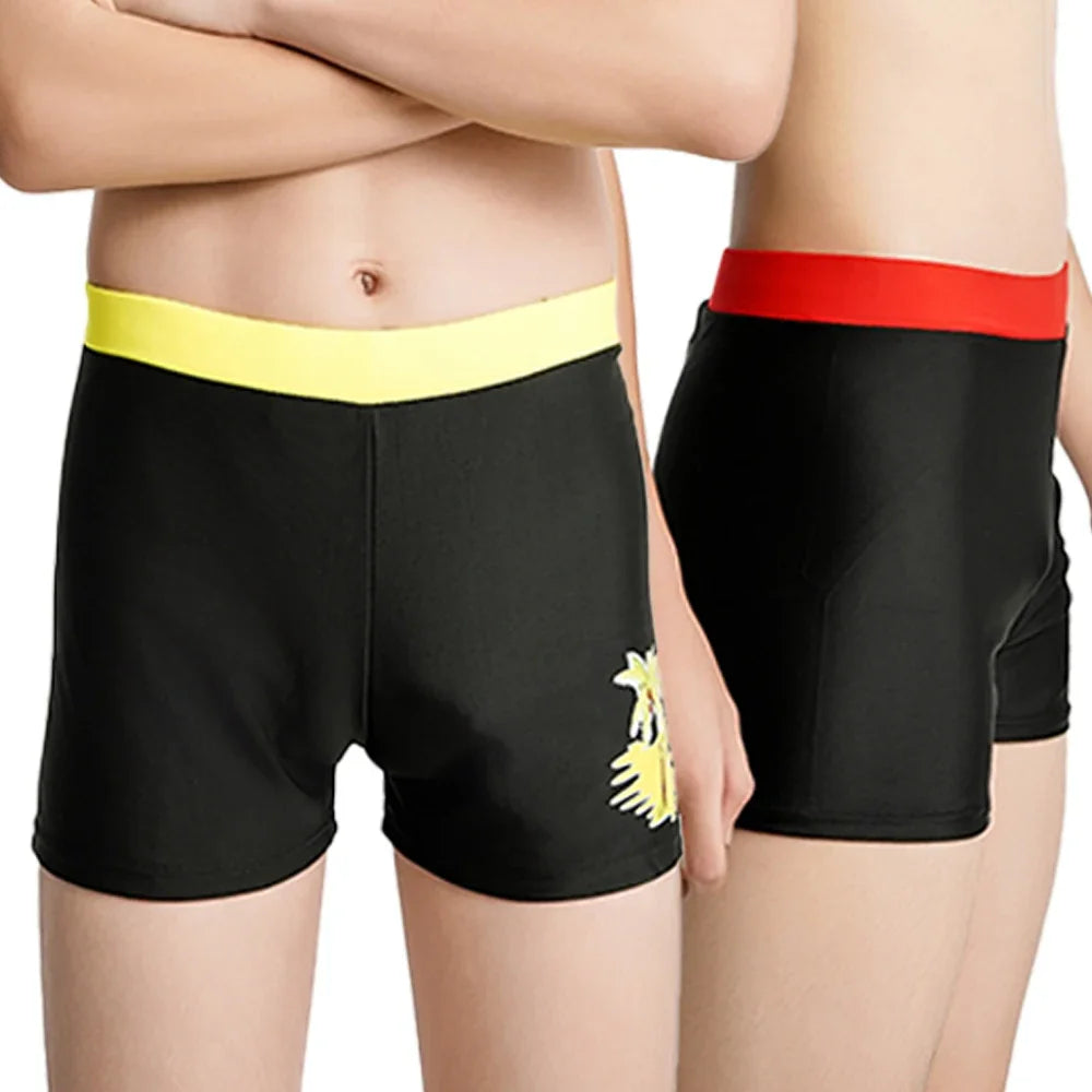 Boys Swim Trunks Toddler Swim Shorts Quick Drying Swimming Boxer Briefs Cute Cartoon Print Children's Swimwear Kids Swimsuit