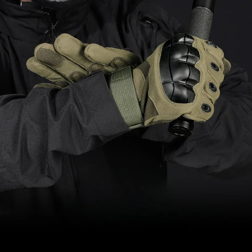 Moto Men's Motorcycle Gloves Touch Screen Motorbike Motocross Riding Gloves Protective Gear Full Finger Guantes Moto Black