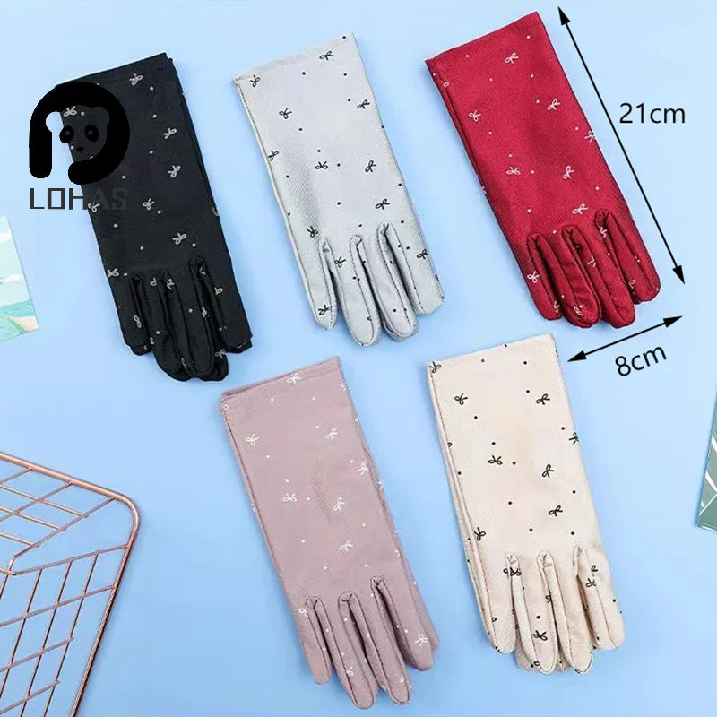 Summer Gloves for Women: Breathable Driving Mitten, Sunscreen Protection, for Girls.