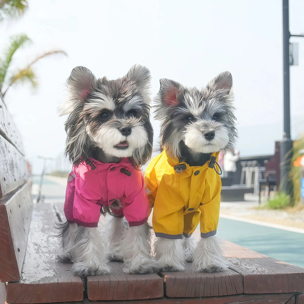 Pet Dog Reflective Waterproof Raincoat Pet Clothes Chihuahua Rain Coat Small Medium Dogs Puppy Jumpsuit Raincoat Pet Clothing