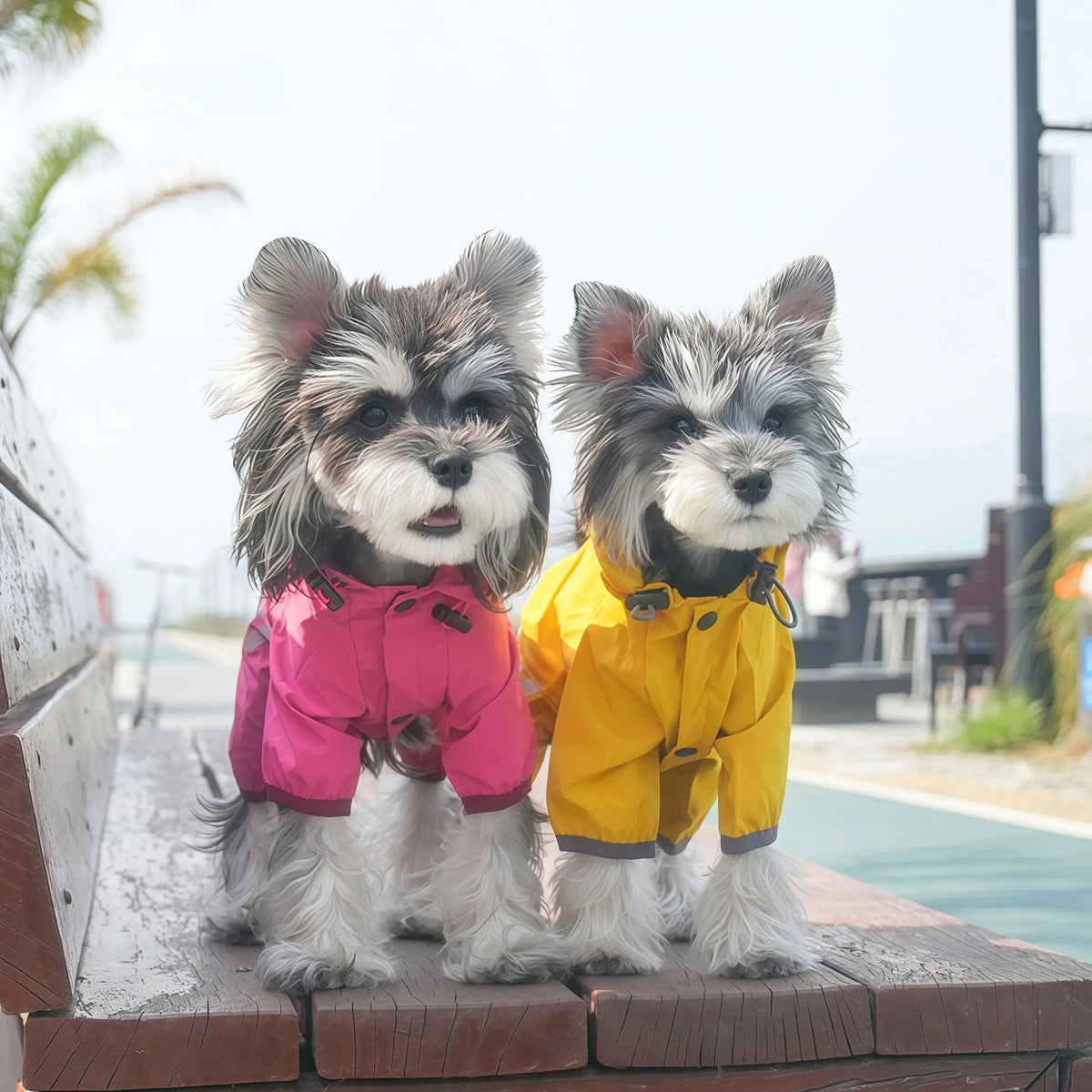 Pet Dog Reflective Waterproof Raincoat Pet Clothes Chihuahua Rain Coat Small Medium Dogs Puppy Jumpsuit Raincoat Pet Clothing