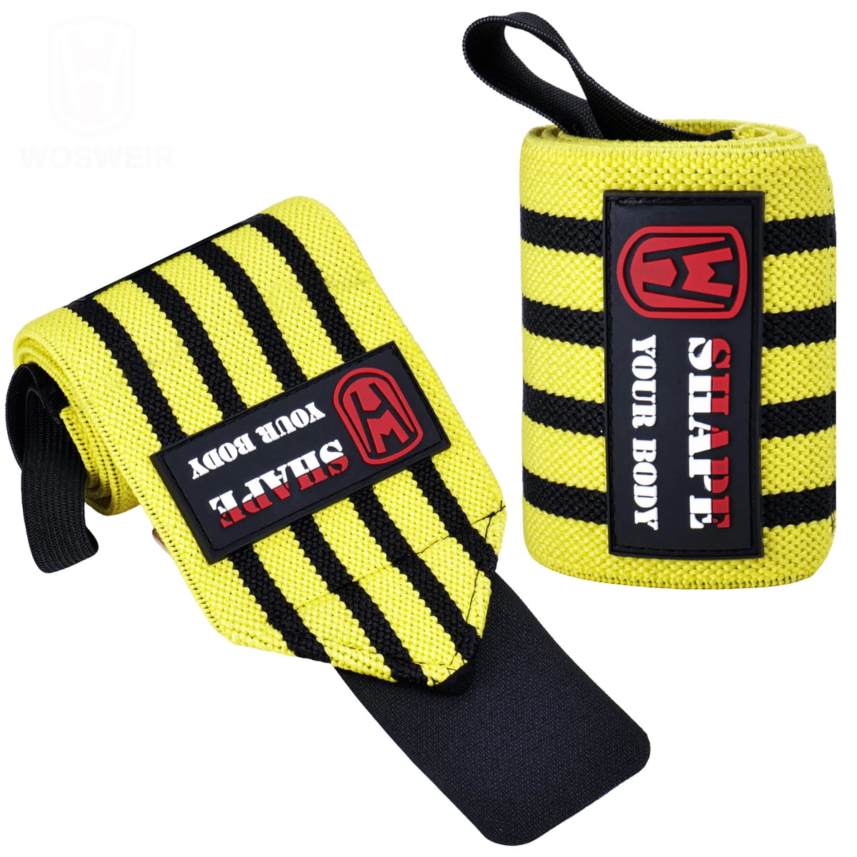 WOSWEIR-1 Pair Weightlifting Wristband, Wrist Wraps, Gym Fitness Straps Support , Sports Equipment