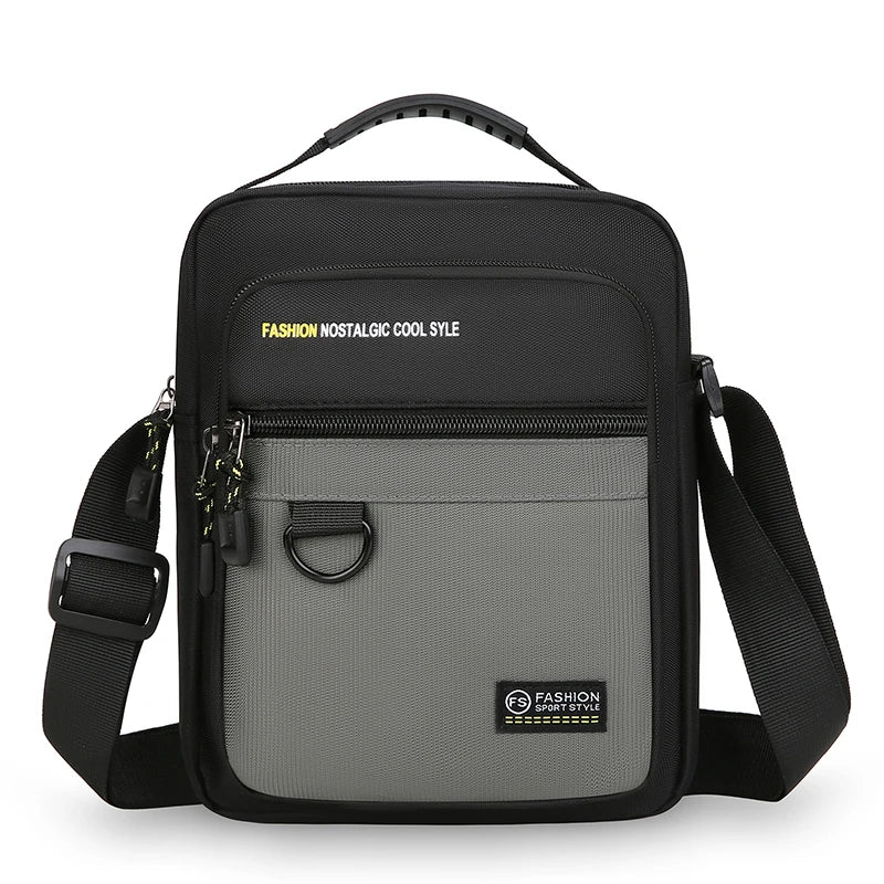 Men Crossbody Bag Single Shoulder Bags Big Capacity Storage Bag Fashion Multi-Pockets Business Crossbody Bags