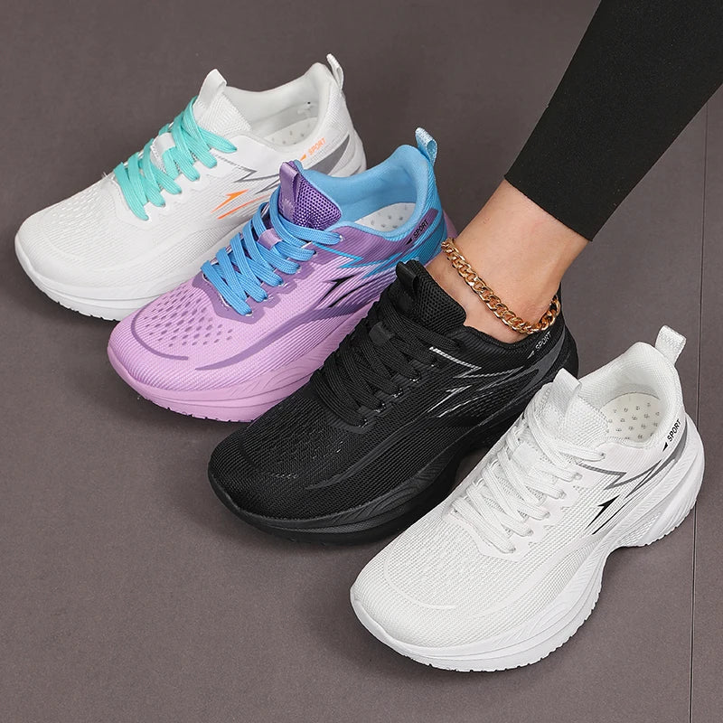 Women’s Fashion Versatile Comfortable Lightweight Running Shoes with Cushioning Technology and Carbon Plate, Unisex Competitive