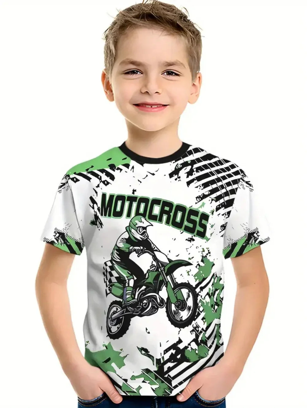 Kids Clothes Boys T Shirt Short Sleeve Stylish Car Racing Graphic T Shirts Children Summer Clothes Casual Streetwear Boy Clothes
