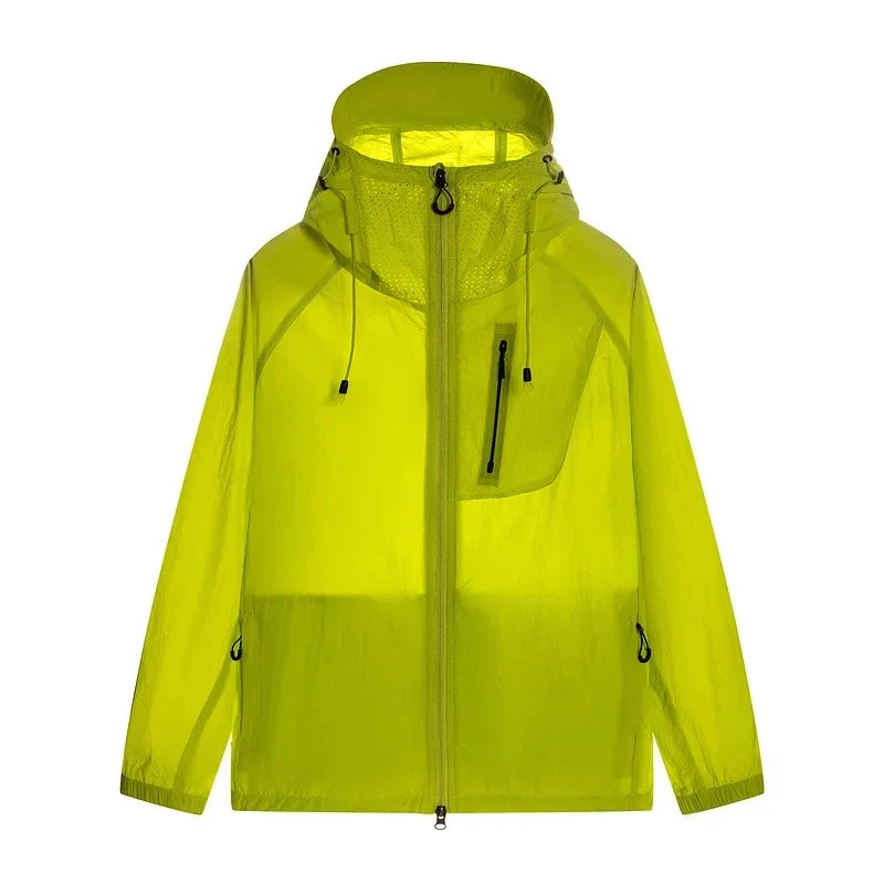 Original Yarn Sun Protection Clothing Ice Silk Outdoor Men's Anti-Uv Skin Shirt Summer Heatstroke Prevention Clothing
