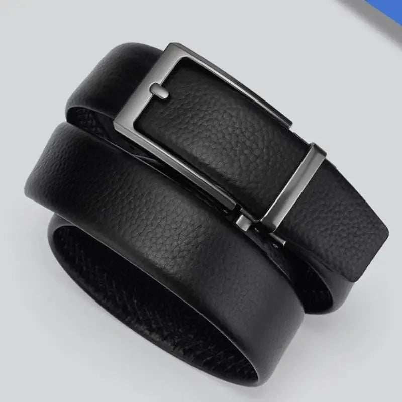 Men's Women's 3.5cm Click Belt With High Quality Alloy Automatic Buckle Unisex Classic Business Belts For Jeans Waist Strap