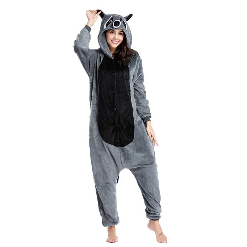 Men Pajamas Animal Warm Home Clothes Adult Women's Bodysuit Cartoon Pajamases Birthday Gift Masquerade Cosplay Costume 2026