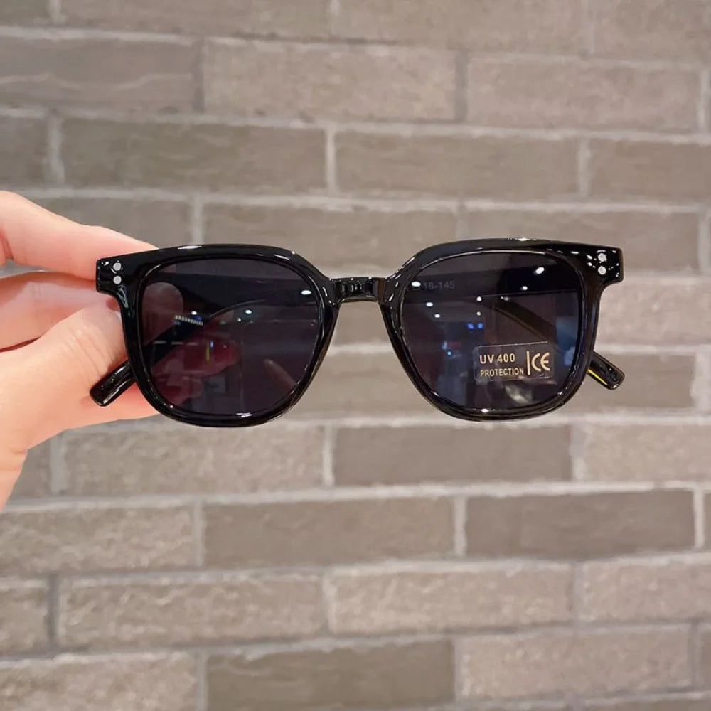 Children'S Colored Sunglasses  Foldable Round Frame Sun Glasses Boys Girls Uv400 Ultraviolet Eyepiece For Ages 2-8 Years Kids