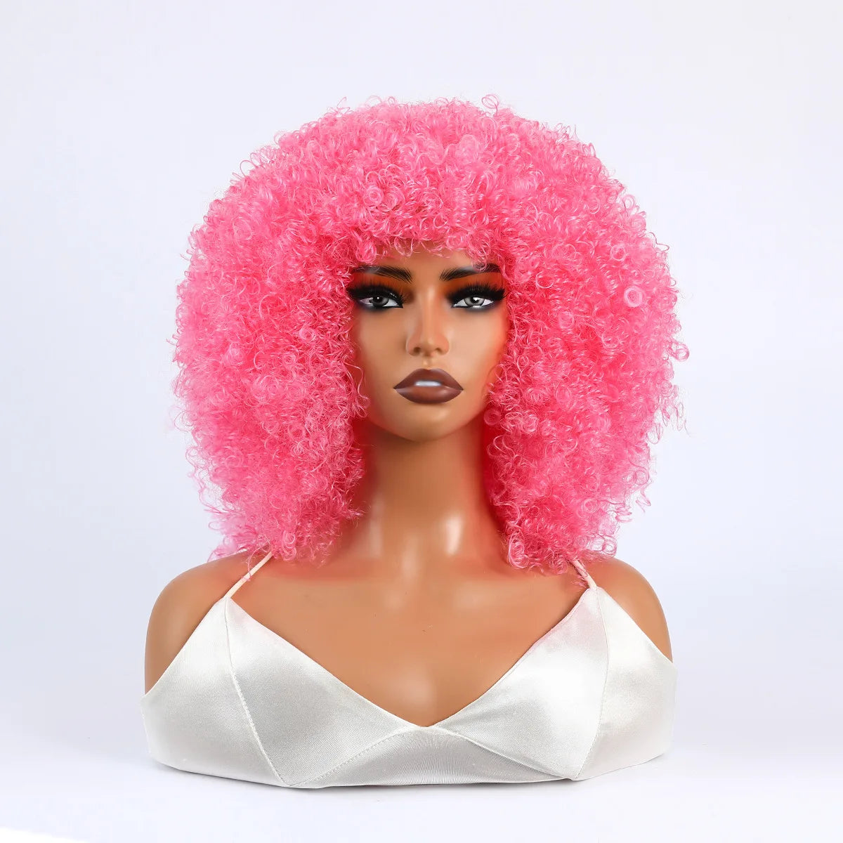 Women's Wigs African Fashion Bold Curls Synthetic Fiber Wigs