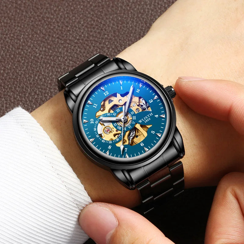 Man Watch Original Watch Machinery Men 's Watches Luxury Hollowing Watches For Men Waterproof Automatic Watch Mens Gifts