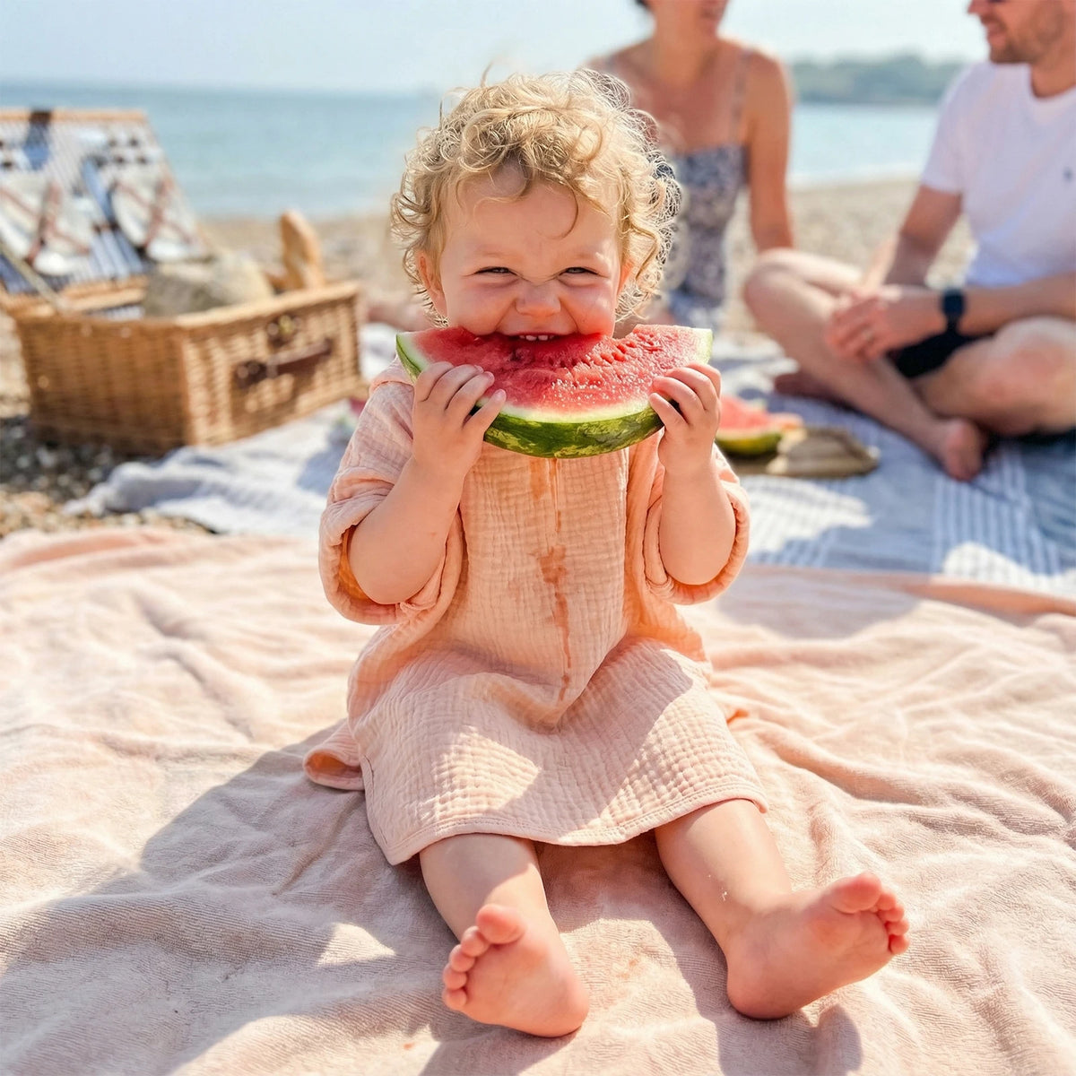 Kids Girls Boys Swim Cover-up, Toddler Hooded Bath Towel Solid Color Beach Clothes