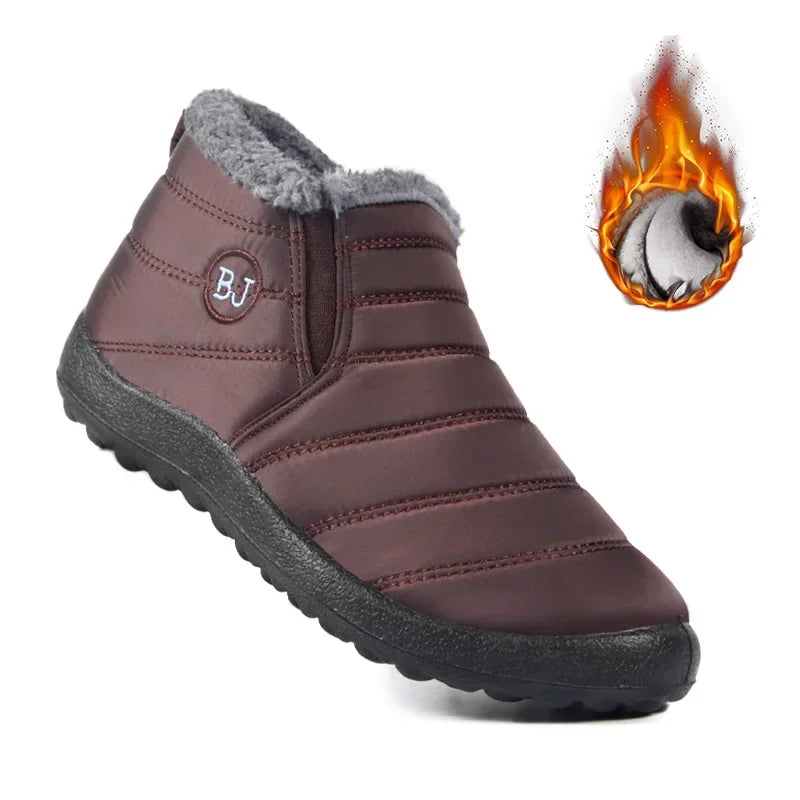 2005 New Boots Men's Snow Outdoor Men's Shoes Warm Winter Boots Mountaineering Ankle Boots Waterproof Men's Shoes Work Shoes