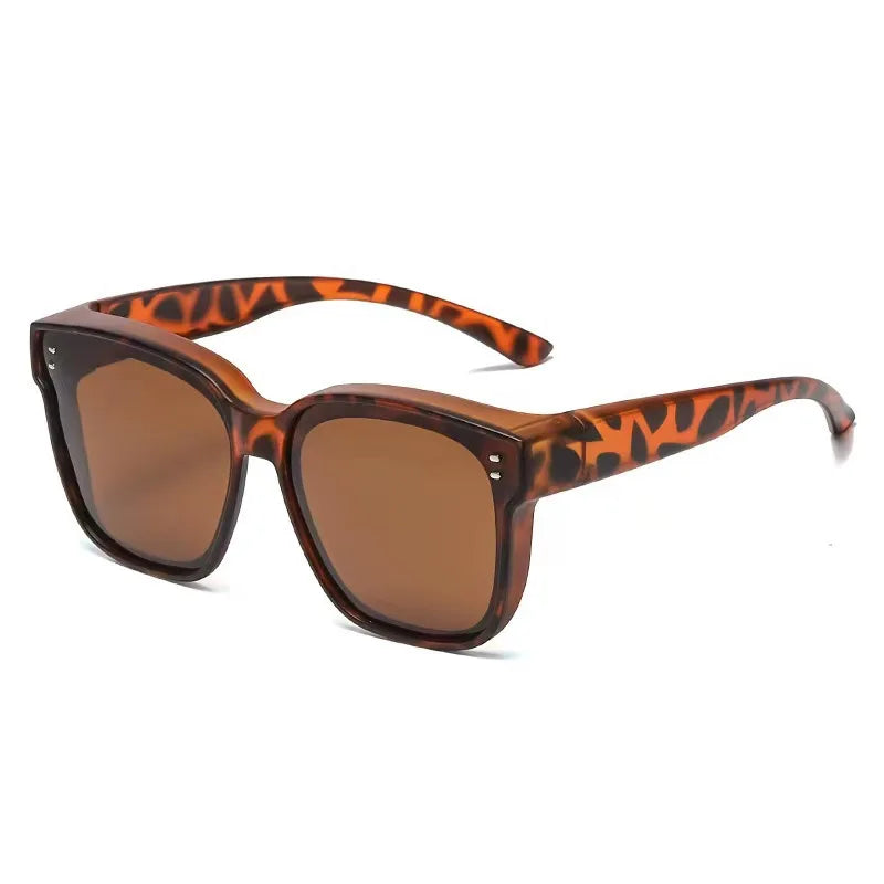 Sunglasses Fit Over Glasses, Polarized 100 percent UV Protection Wrap-around Sunglasses for Women Driving