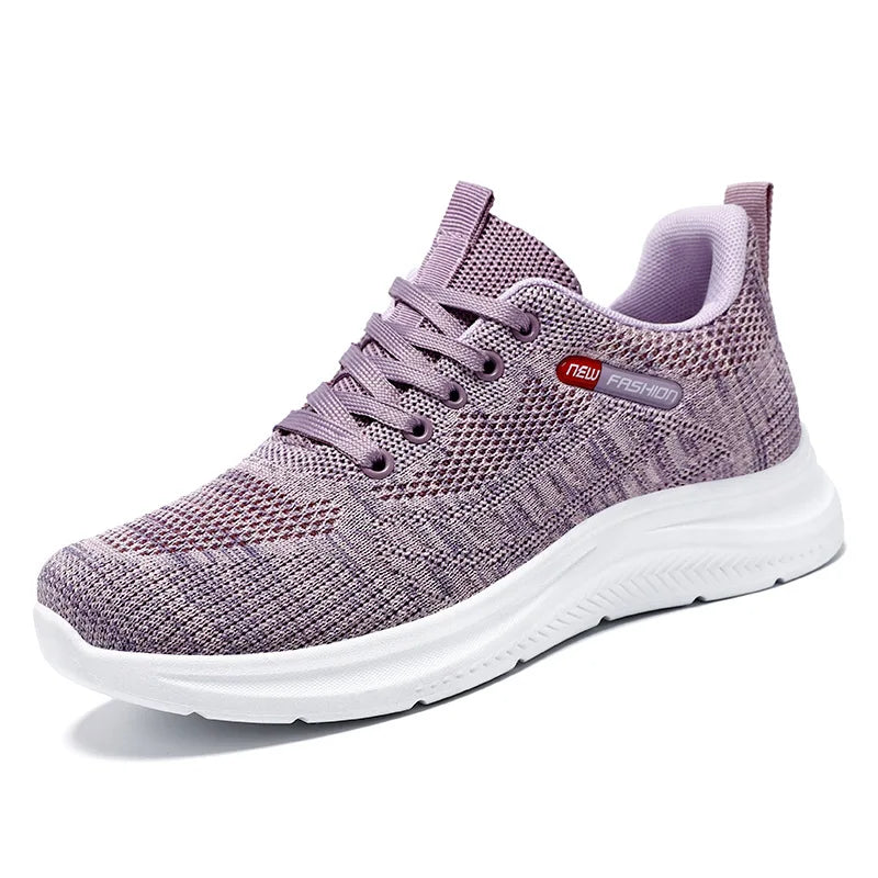 Women's 2024 Spring and Autumn New Knitted Women's Shoes Shoes Soft Sole Casual Sports Shoes for Women sneakers