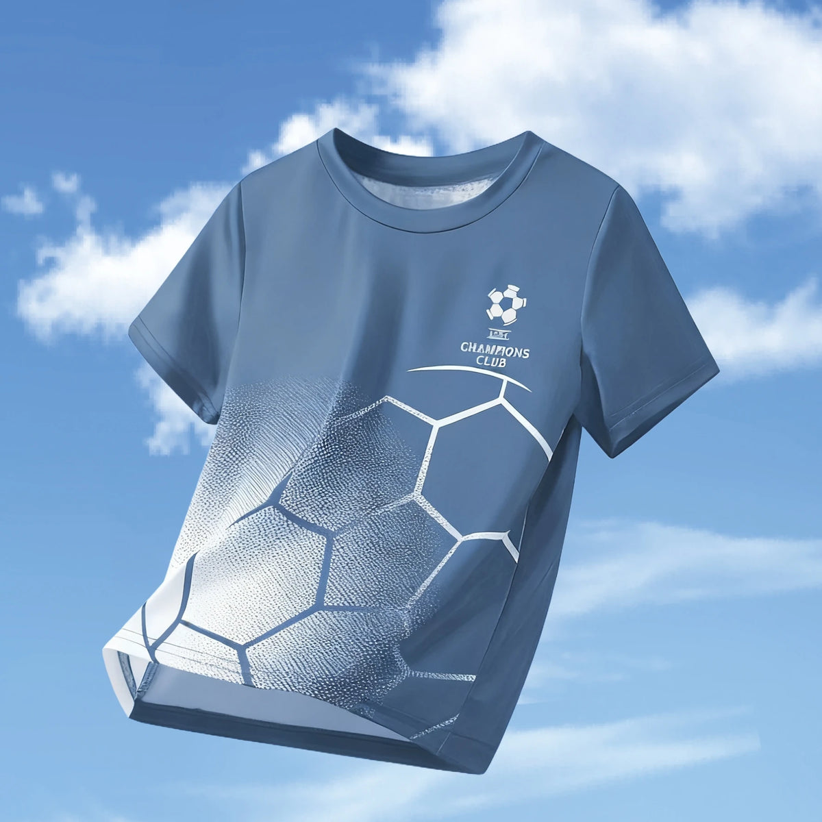 Kids Clothes Football Jersey Short Sleeve T-Shirt Boys Girls Clothes 2-14y Outdoor Quick Drying Soccer Shirt Casual Children Top