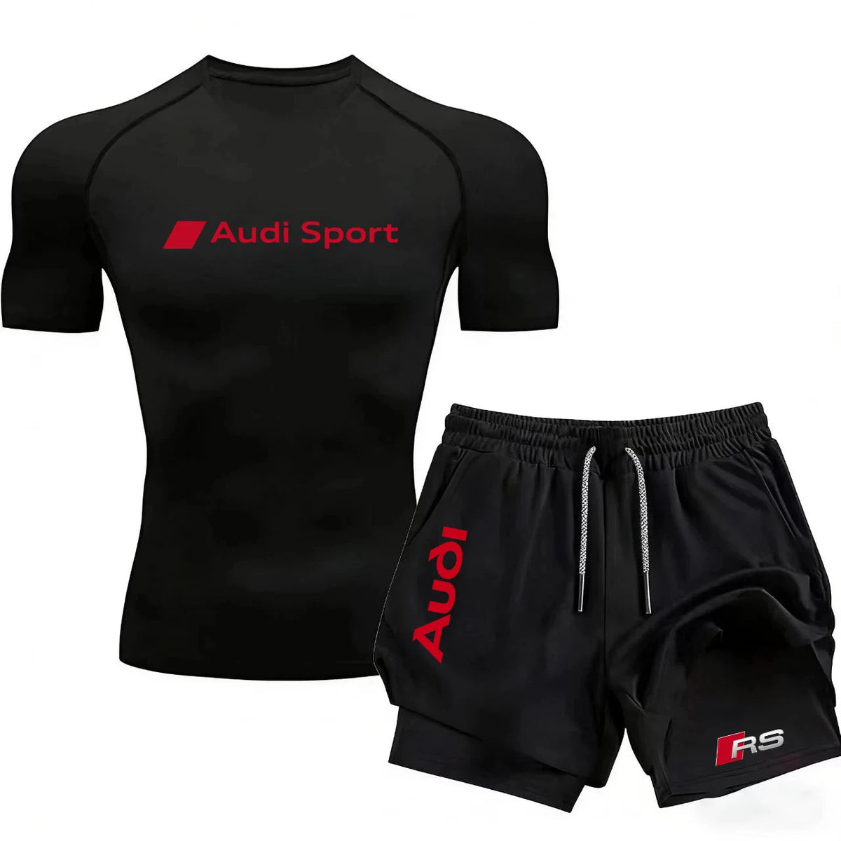 Men's Tight Sports Outfit Suit - Quick-Drying Sports Clothing - Fitness Running - Gym Fashion Sports Outfit - Training Sports Ou