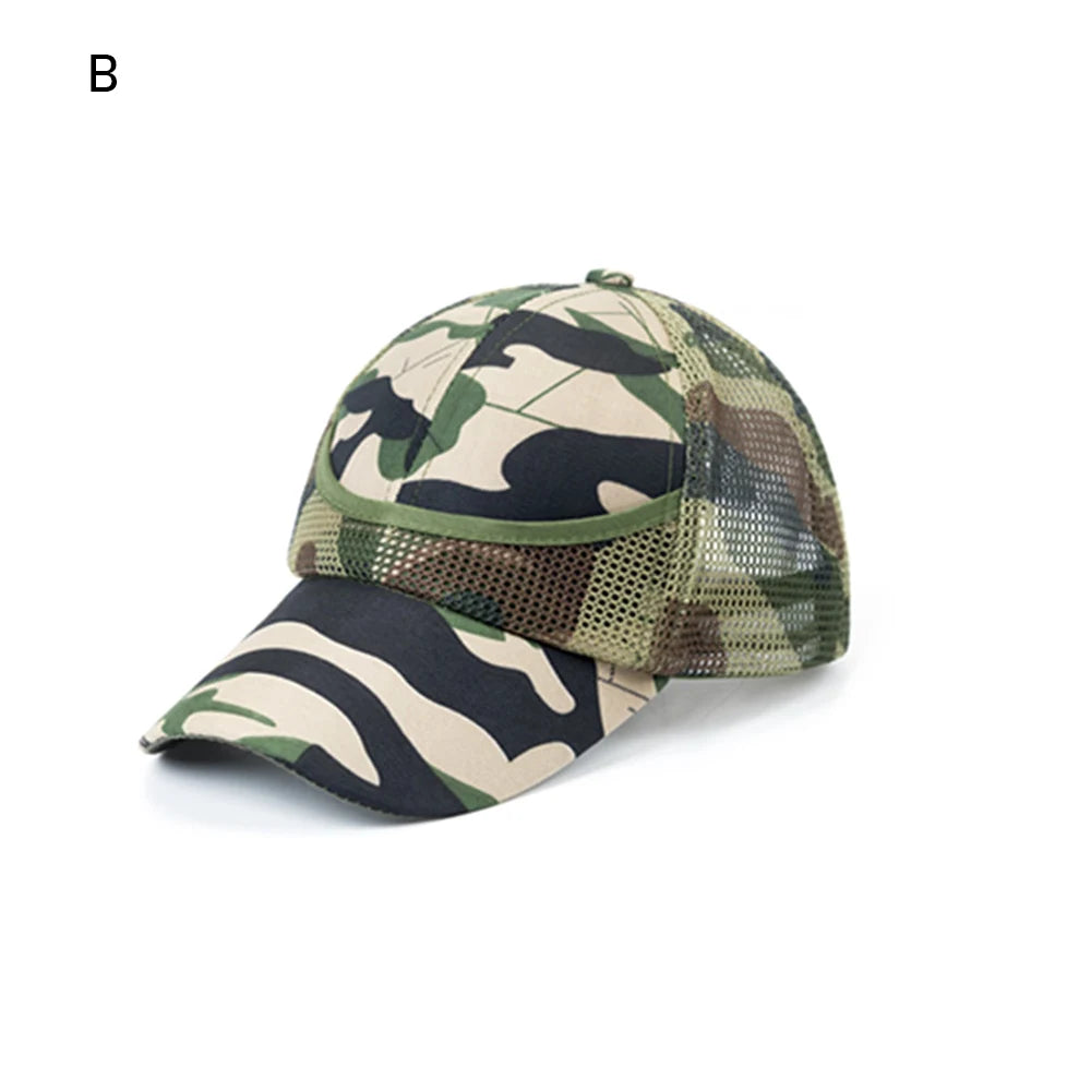 3-9 Years Kids Cap Summer Autumn Cap HipHop Hat Camouflage Baby Boy Mesh Baseball Cap For Boys Girl Caps Children Hats