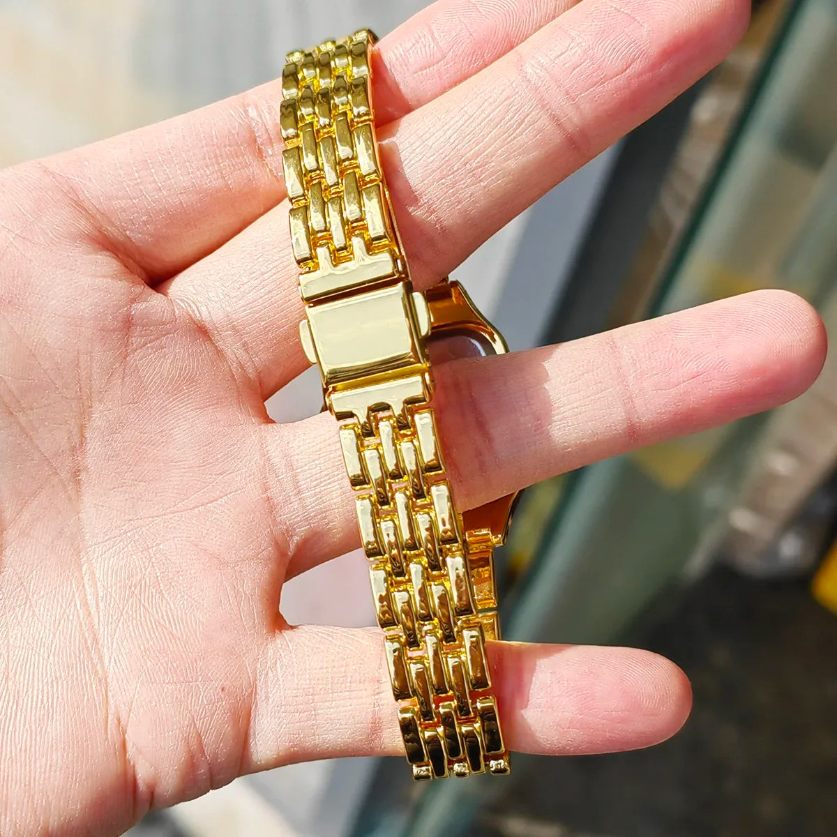 Women Watch Square Simple Design Men Quartz Watch Fashion Diamond Stainless Steel Women's Watch Diamond Bracelet