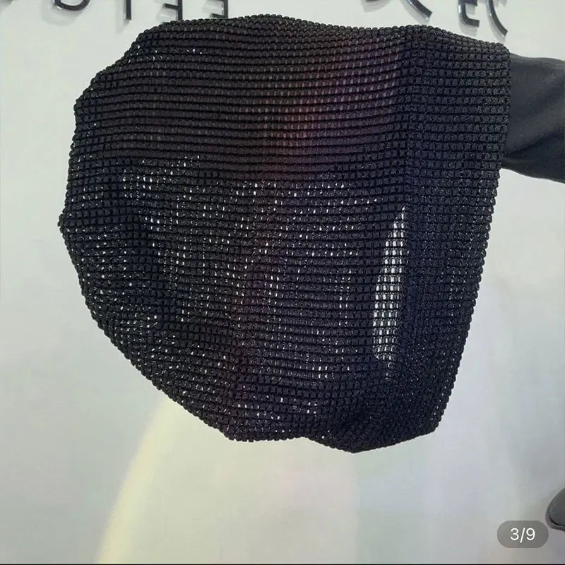 Muslim Mesh Hats for Women Lightweight Portable Solid Color Caps Islamic Skull Caps Black Hair Net