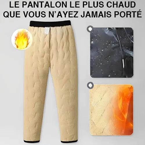 Men's Fleece-lined Thickened Casual Pants Warm Cotton Wadded Trousers Anti-cold Middle-aged Elderly Outerwear 7XL Suit Pants