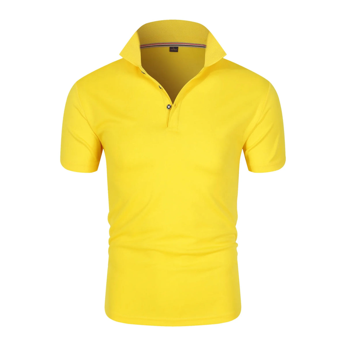 New Solid Color Polo Shirt Men's Short Sleeve Button Tshirts Lapel Lightweight Streetwear Sport Casual Tops