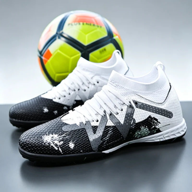 New Men Women Football Shoes Outdoor Competitions Training Soccer Shoes Comfort Breathable Long Nails Anti Slip Sneakers
