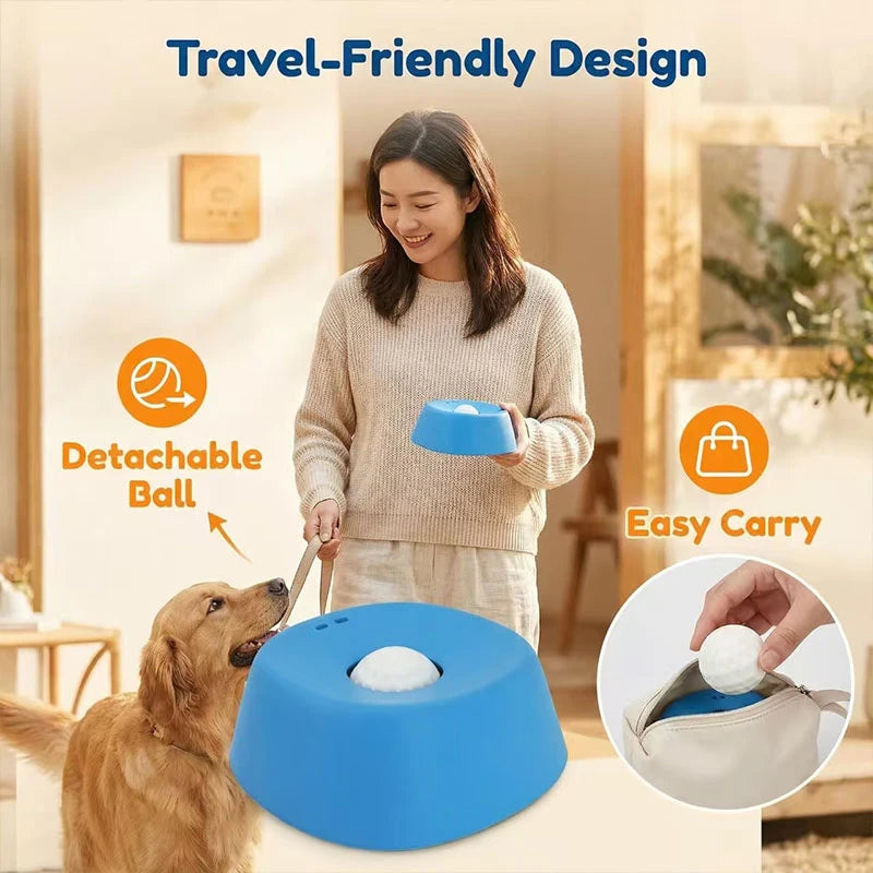 Pet Lick Mat Slow Feeder Bowl Anti-Overflow Feeding Ball for Dogs Cats