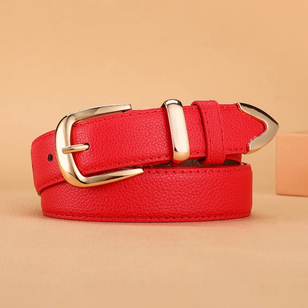 New Women Belts A Solid Color Casual, Retro and Elegant PU  Jeans and Coats Belt, Suitable for All Four Seasons Unisex Belts