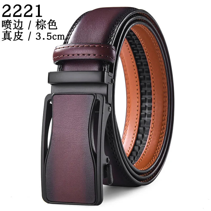 Men Belt Genuine Leather belt for men Alloy buckle ratchet belts Men Designer Belt Automatic belts