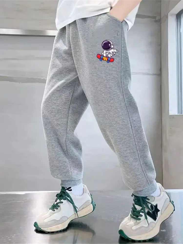 Children's Cartoon Sweatpants Kids Cute panda print pants Boys Spring Outdoor Sport Trousers casual Joggers for Kids 3-14Y